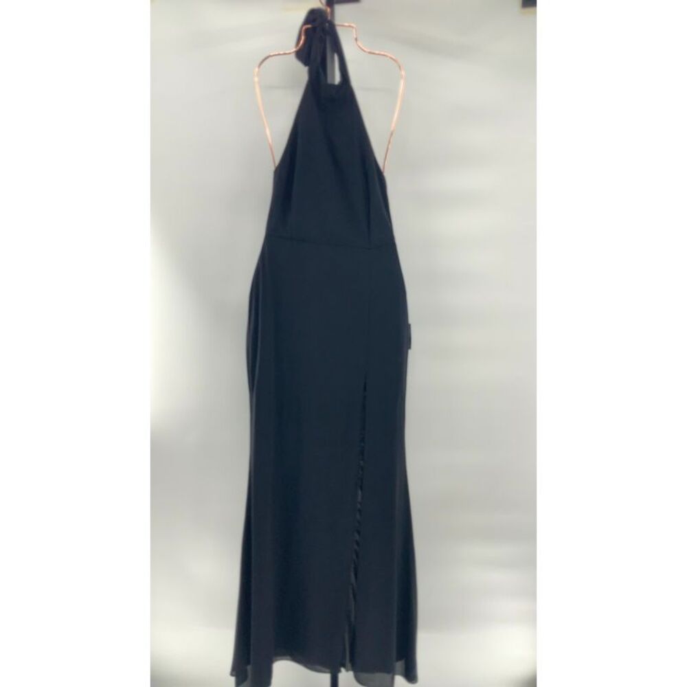 Lulu's Black Halter Maxi Dress